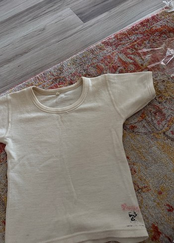 Hasyün Çocuk Krem Kısa Kollu Fanila - Görsel 3