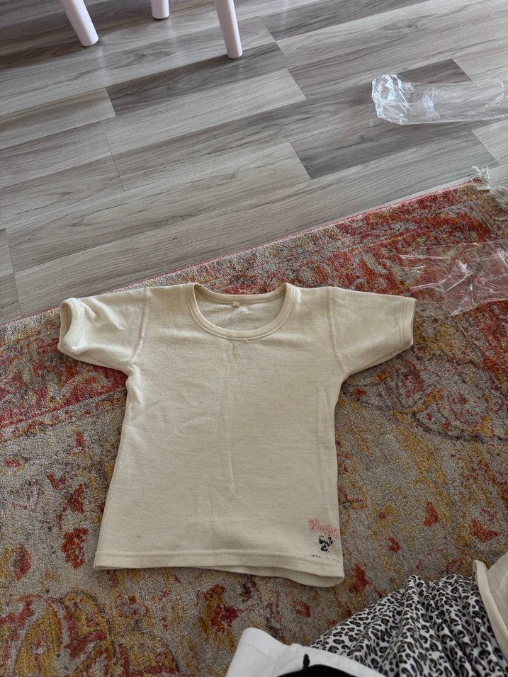 Hasyün Çocuk Krem Kısa Kollu Fanila - Görsel 2