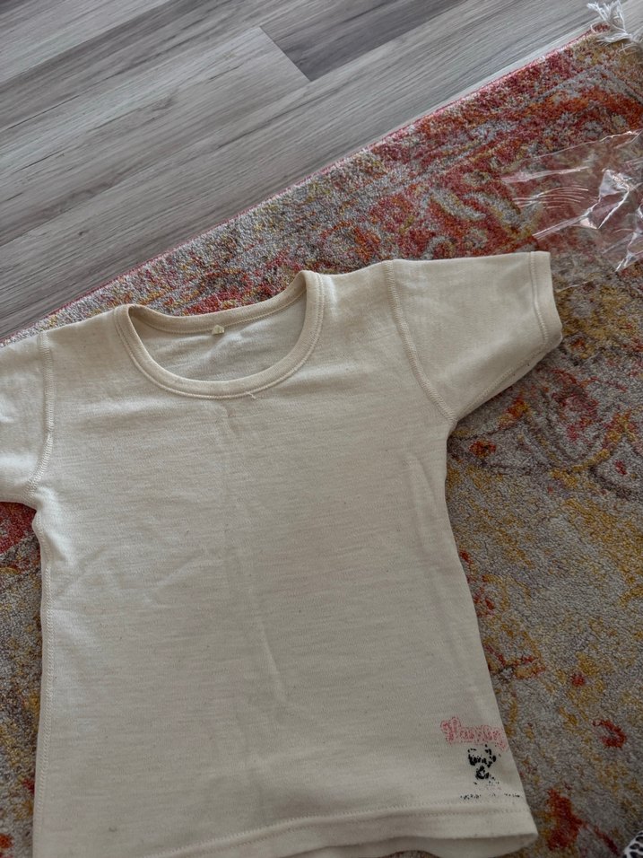 Hasyün Çocuk Krem Kısa Kollu Fanila - Görsel 3