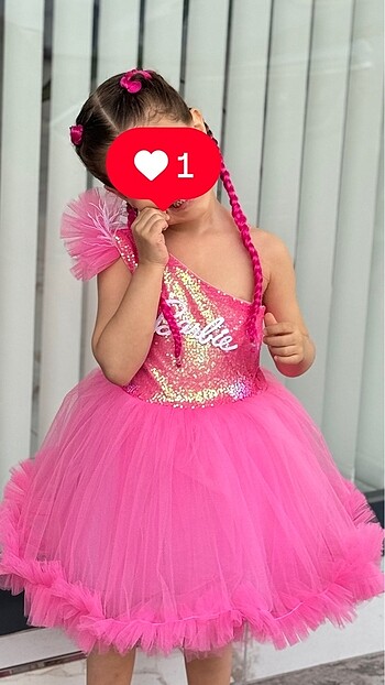 4 Yaş Beden Barbie elbisesi