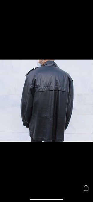 xl Beden Vintage Deri Mont