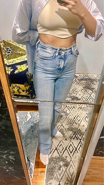 xs Beden mavi Renk Zara jean