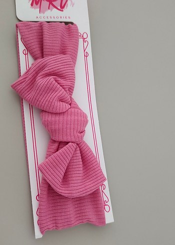 Pembe Fiyonklu Çocuk Saç Bandı