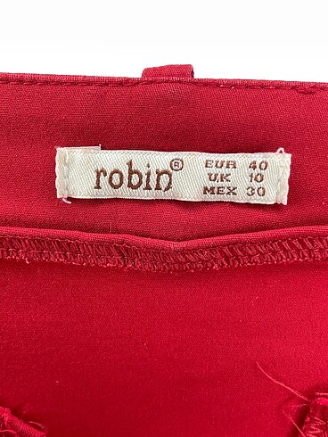 40 Beden kırmızı Renk Robin Düz Kesim %70 İndirimli.