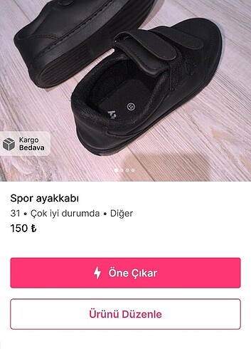 30 Beden 3 adet ayakkabı 