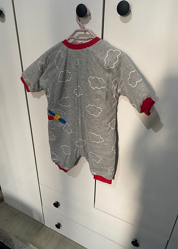 Gri Fermuarlı Bebek Tulum - Görsel 7