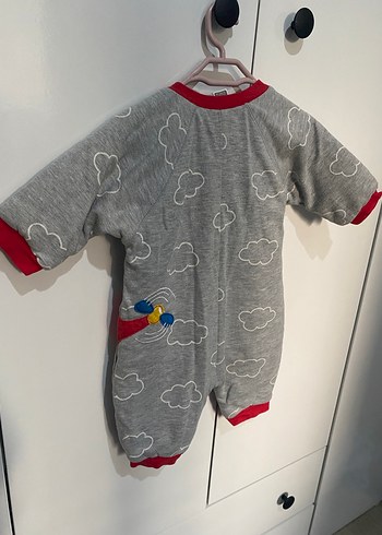 Gri Fermuarlı Bebek Tulum - Görsel 8