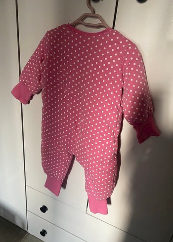 Pembe Puantiyeli Bebek Tulumu - Görsel 9