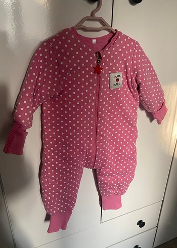 Pembe Puantiyeli Bebek Tulumu - Görsel 8