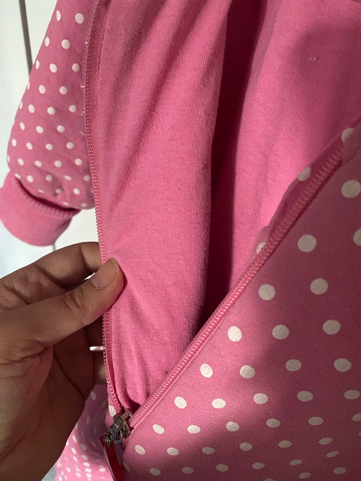 Pembe Puantiyeli Bebek Tulumu - Görsel 5