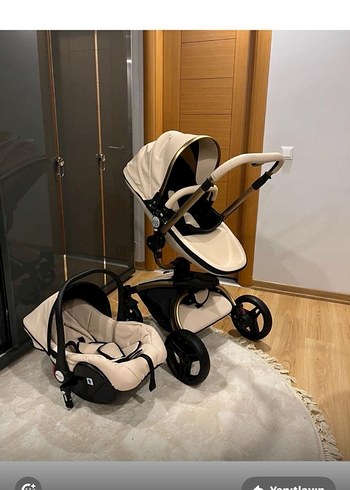 Beyaz Bebek Arabası, Hafif ve Şık Tasarım - Görsel 5