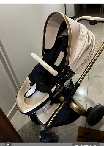 Beyaz Bebek Arabası, Hafif ve Şık Tasarım - Görsel 6