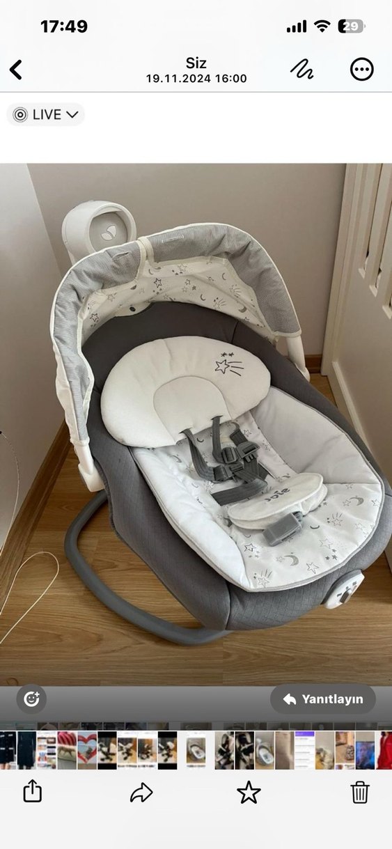 Beyaz Bebek Arabası, Hafif ve Şık Tasarım - Görsel 2