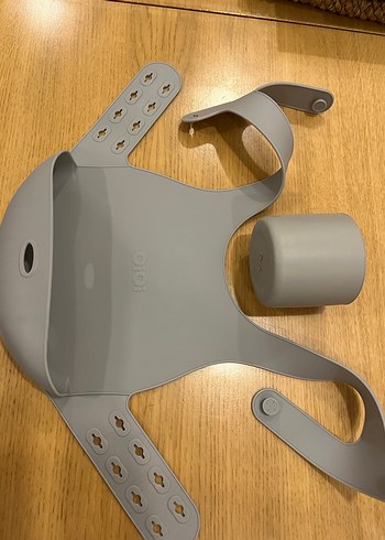 Gri Baskılı Bebek Önlüğü - Görsel 2