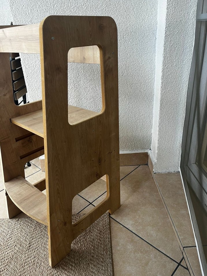 Bej Ahşap oyun kulesi - Görsel 4