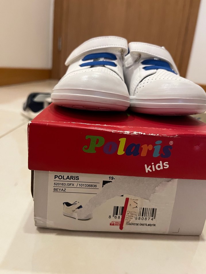 Beyaz Erkek Çocuk Spor Ayakkabı polaris - Görsel 2