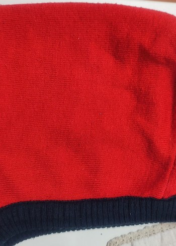 Örümcek Adam Baskılı Kırmızı Erkek Çocuk Triko Kar Maskesi - Görsel 2