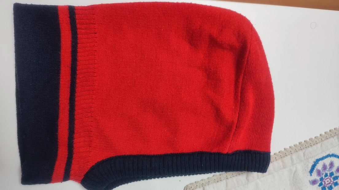 Örümcek Adam Baskılı Kırmızı Erkek Çocuk Triko Kar Maskesi - Görsel 2