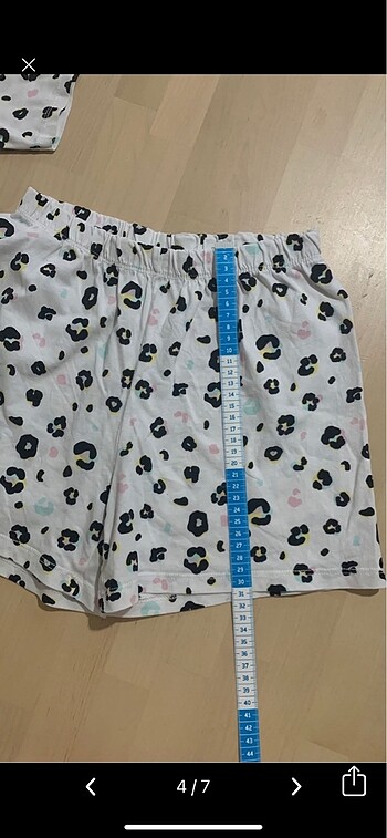 11-12 Yaş Beden çeşitli Renk Şortlu pijama takımı