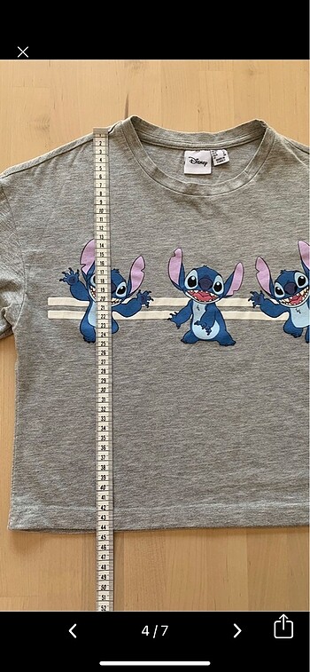 xs Beden gri Renk Stitch Crop üst
