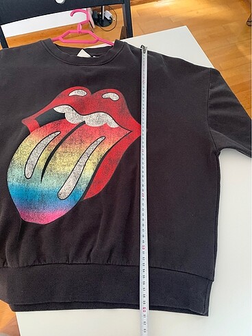 xs Beden siyah Renk Rolling stones sweatshirt