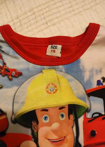 Diğer Kısa Kollu Fireman Sam Baskılı Erkek Tişört