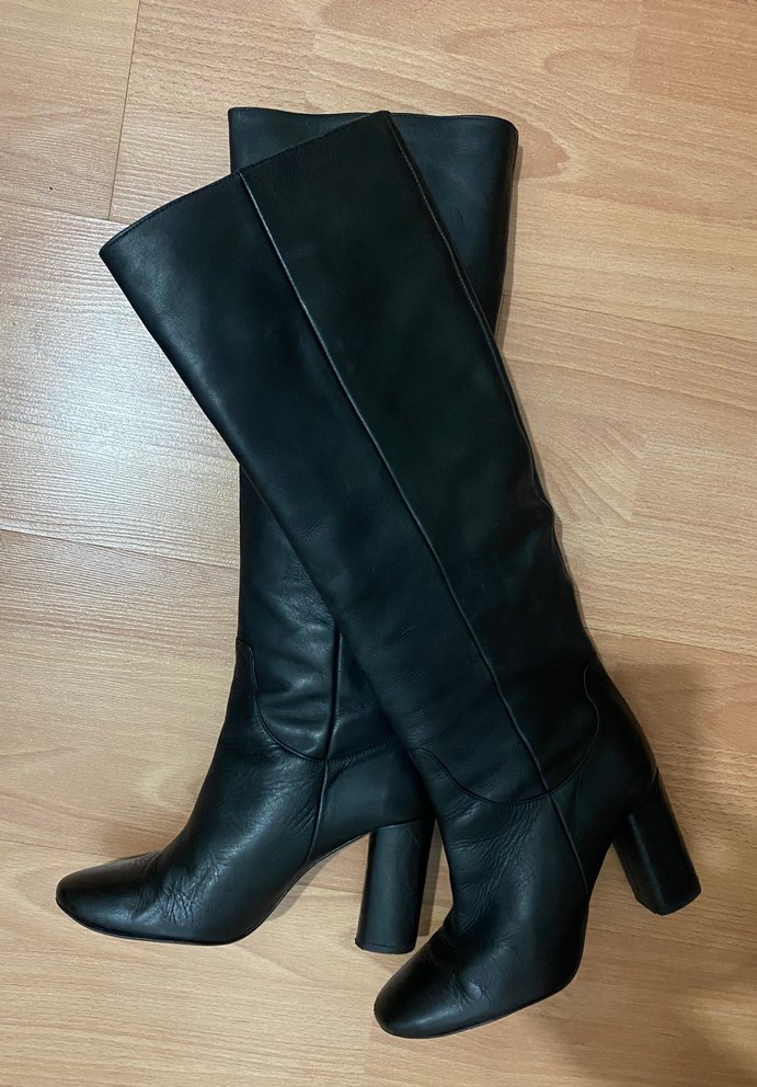 Orijinal zara deri çizme - Görsel 3