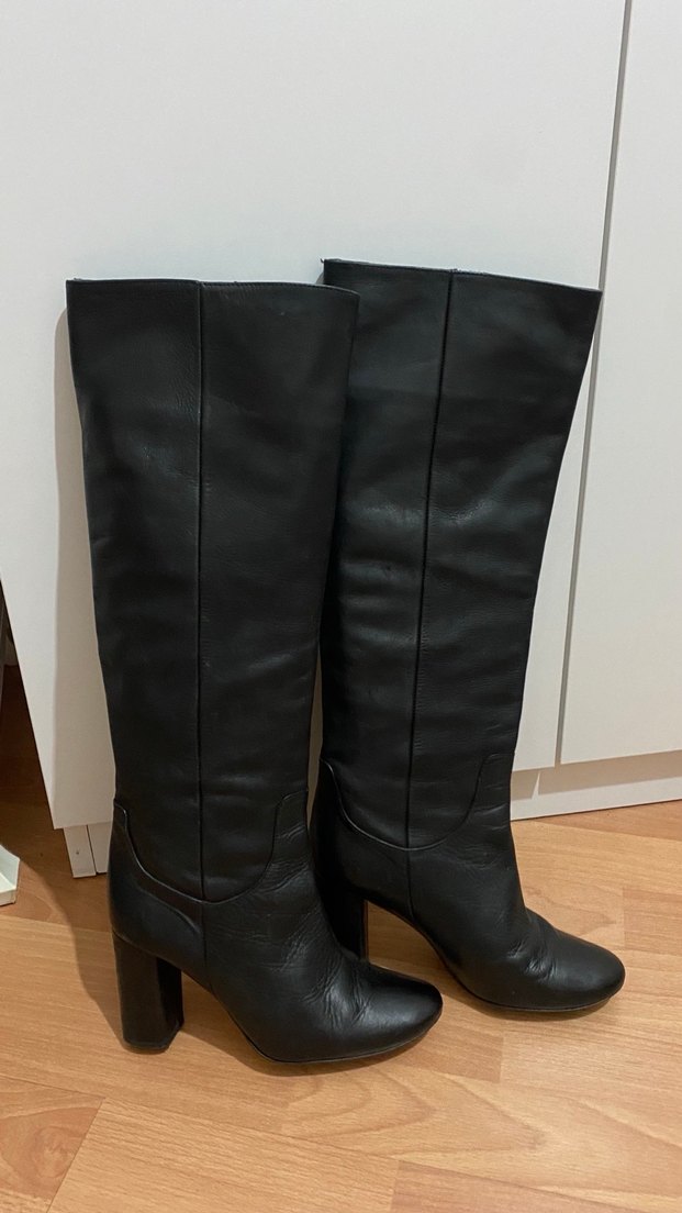 Orijinal zara deri çizme - Görsel 4