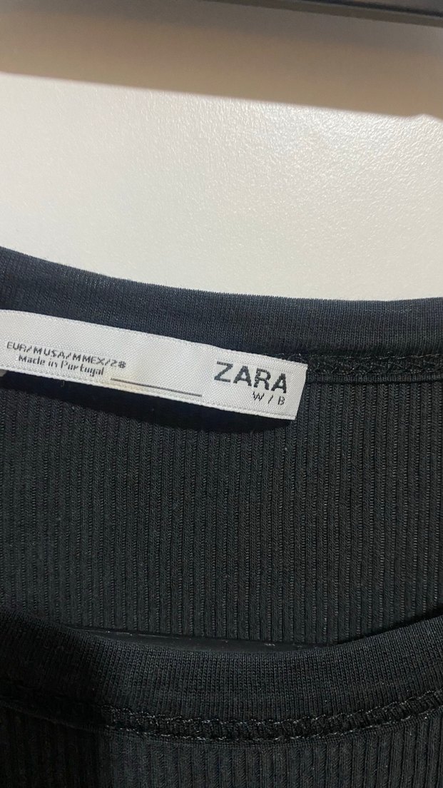 Siyah Kadın Uzun Kollu Fitted bluz - Görsel 2