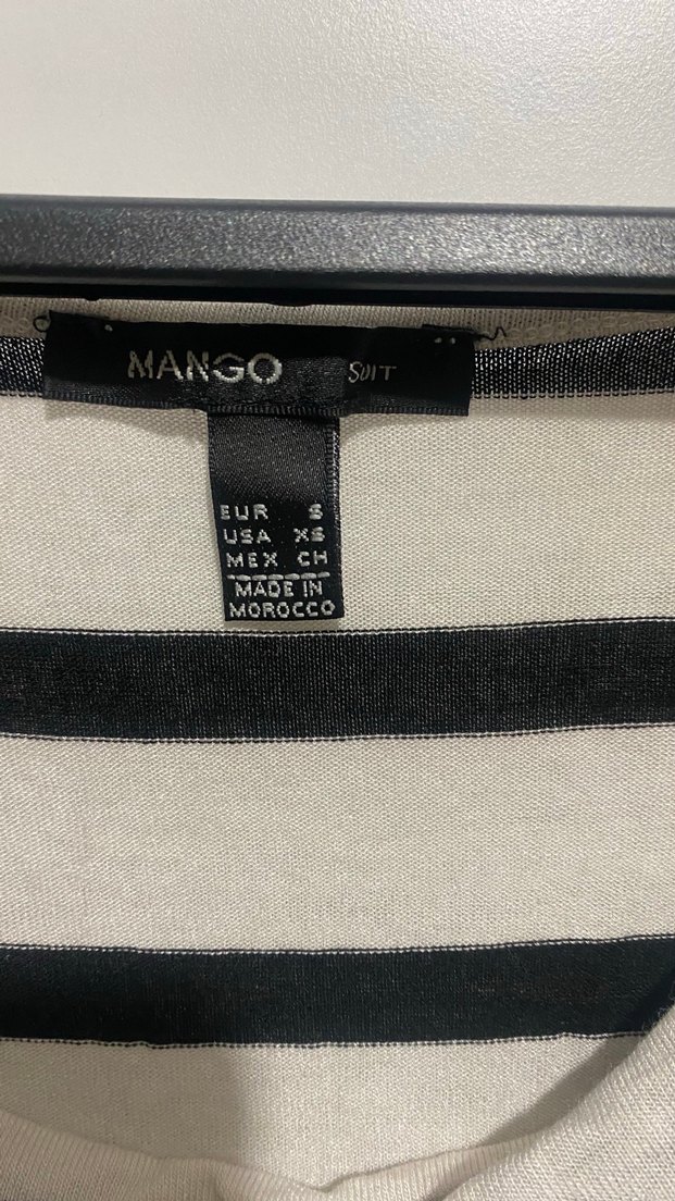 Mango Çizgili Uzun Kollu Bluz - Görsel 2