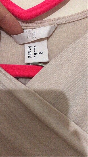 m Beden ten rengi Renk H&m pudra rengi inanılmaz şık bluz