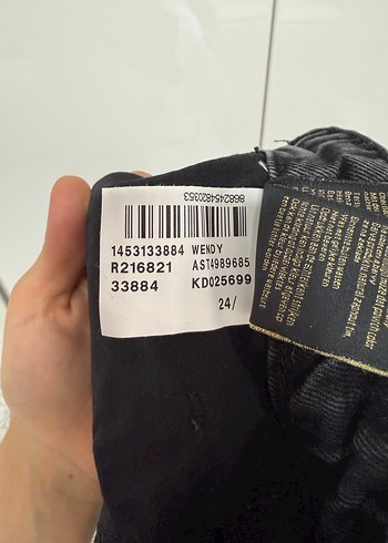 Mavi Jeans Düğmeli Siyah Denim Mini Şort