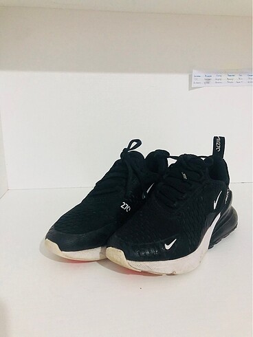Nike Nike air270 siyah spor ayakkabı orijinal