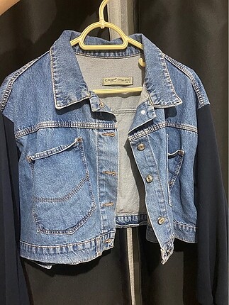 Vintage crop kot ceket