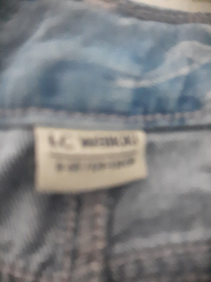 Erkek Mavi Batik Desen Denim Şort - Görsel 3