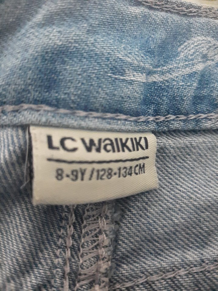 Erkek Mavi Batik Desen Denim Şort - Görsel 4