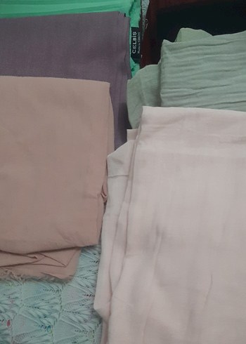 Kadın Piliseli Pastel Renkli Bohem Şal - Görsel 5