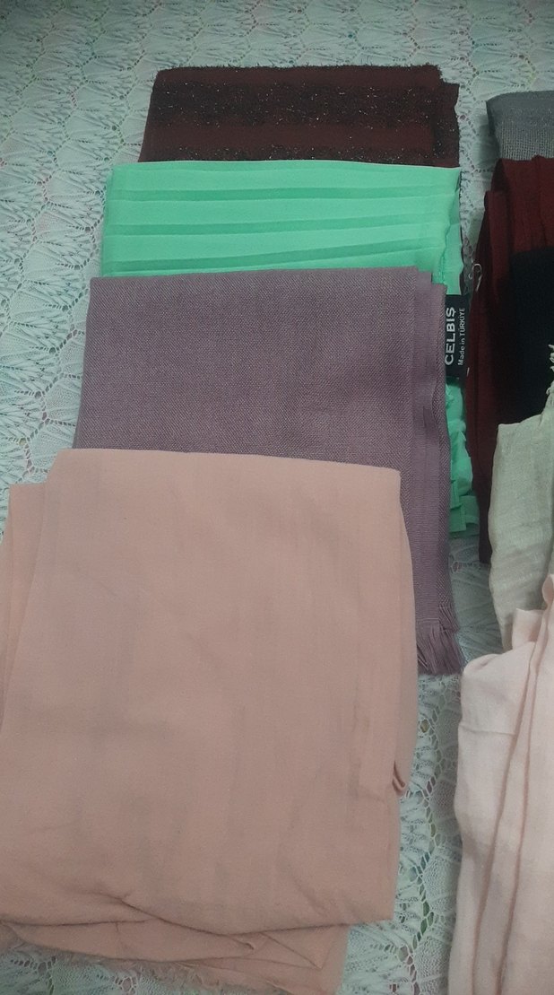 Kadın Piliseli Pastel Renkli Bohem Şal - Görsel 2