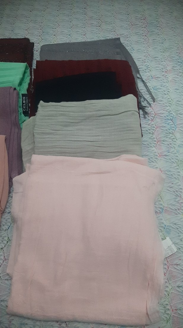 Kadın Piliseli Pastel Renkli Bohem Şal - Görsel 3