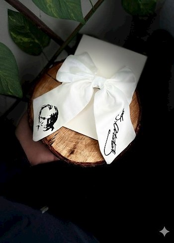 Atatürk ve bayrak temalı Fiyonk Saç Tokası - Görsel 5