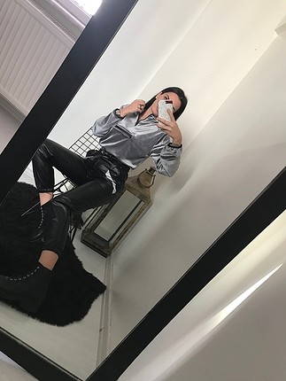 Füme kadife sweat