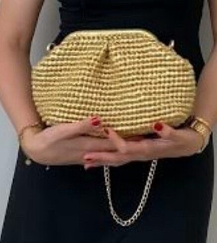Portföy gold çanta