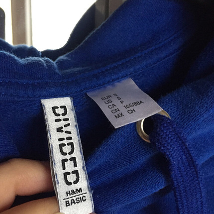 H&M Lacivert sweatshirt