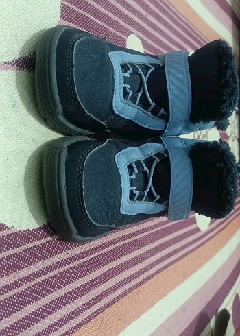 Erkek Çocuk Gri Mavi Cırtlı Bot - Görsel 2