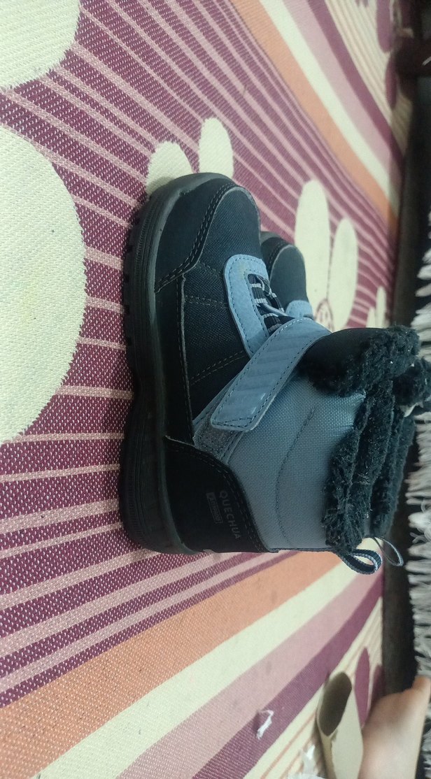 Erkek Çocuk Gri Mavi Cırtlı Bot - Görsel 3