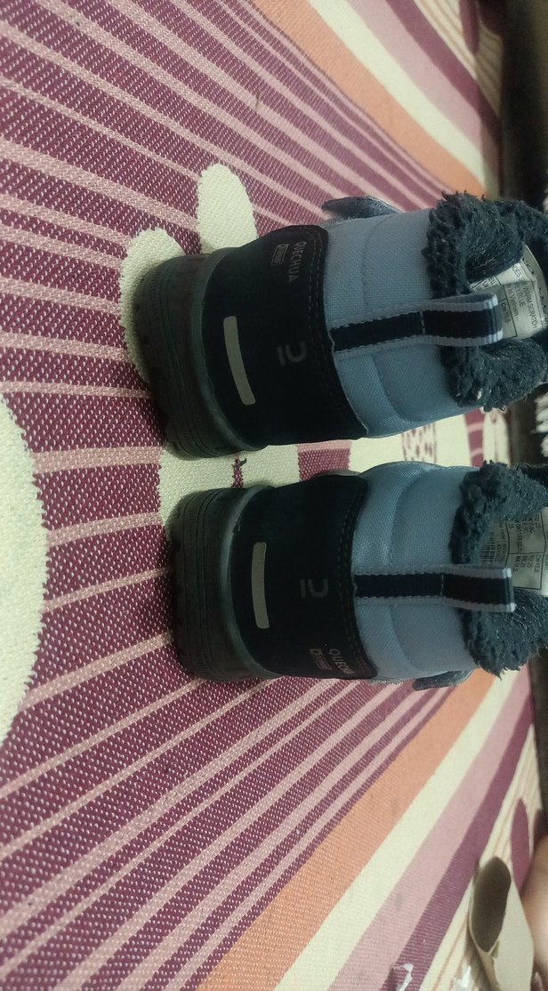 Erkek Çocuk Gri Mavi Cırtlı Bot - Görsel 4