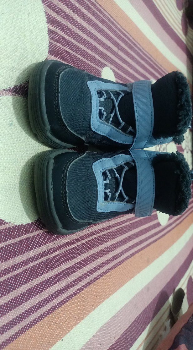 Erkek Çocuk Gri Mavi Cırtlı Bot - Görsel 2