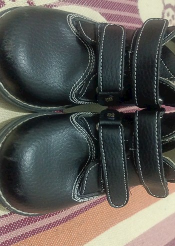 Siyah Erkek Çocuk Deri Bot - Görsel 2