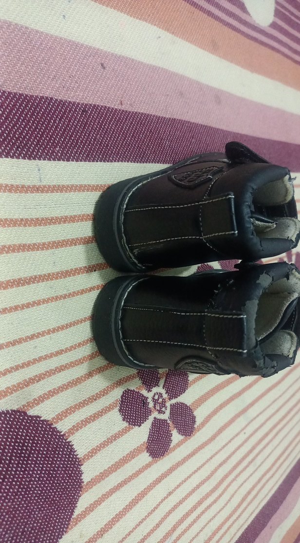 Siyah Erkek Çocuk Deri Bot - Görsel 4