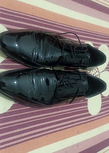 Erkek Siyah Rugan Klasik Ayakkabı - Görsel 2